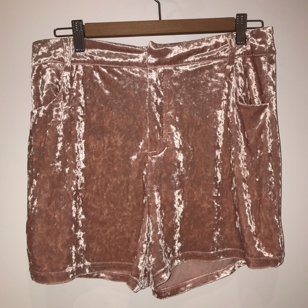 Velvet high waisted short